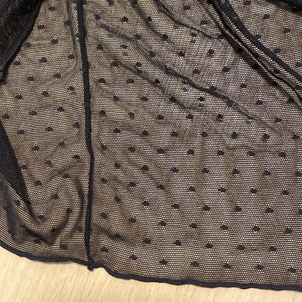 Free People Intimately On The Dot Baby Tee Black NEW - Picture 4 of 6
